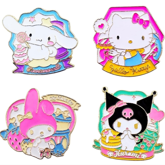 Sanrio Character Enamel Pins Set - Multicolor - Picture 6 of 6